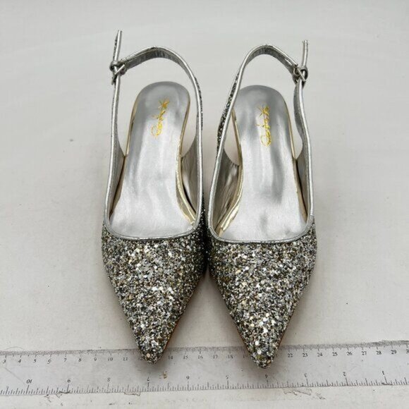 XYD Professional Heels Pumps for Women Closed Pointed Toe Slingback Sandals - Picture 4 of 8